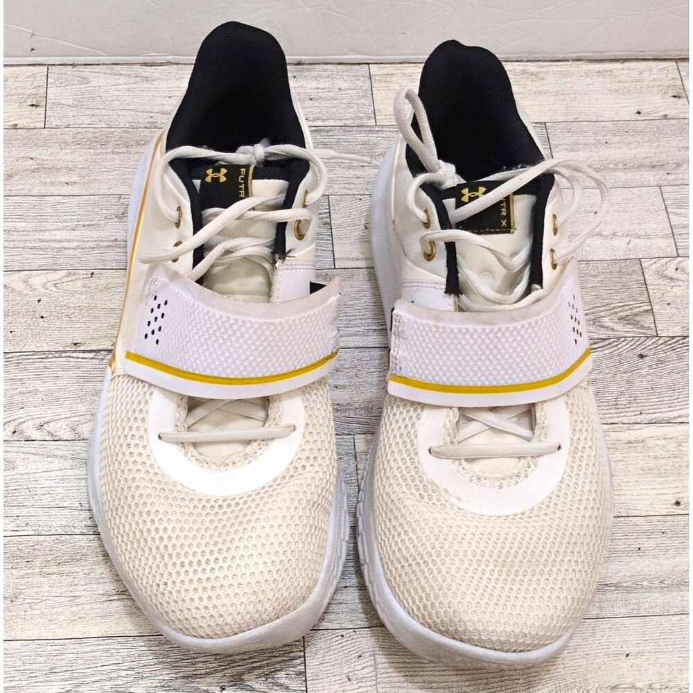 Under Armour Flow FUTR X Men’s Low Top Sneakers White/Metallic Gold 3024968-101